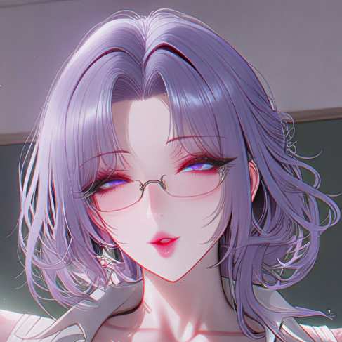 紫发爆儒黑丝ol熟女