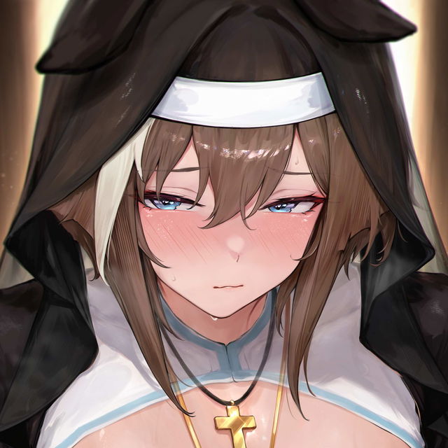 修女小帽 PSD/修女/蒙眼/狗狗/贴纸/流/凹凸/抖