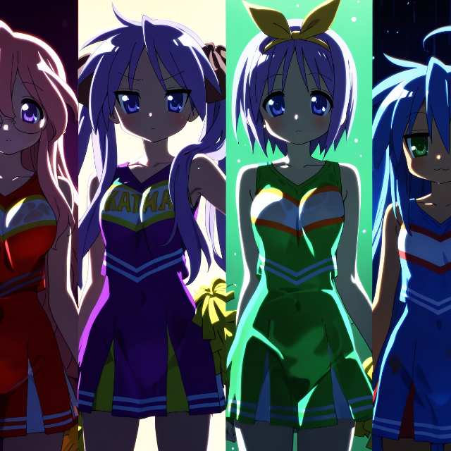幸运星-泉此方X柊镜X柊司X高良美幸 LuckyStar-KonataXKagamiXTsukasaXMiyuki