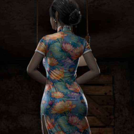 花旗袍穿刺刑 | Impalement（3DCG Video 2:17）Voiced