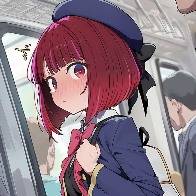 痴漢電車、有馬かな