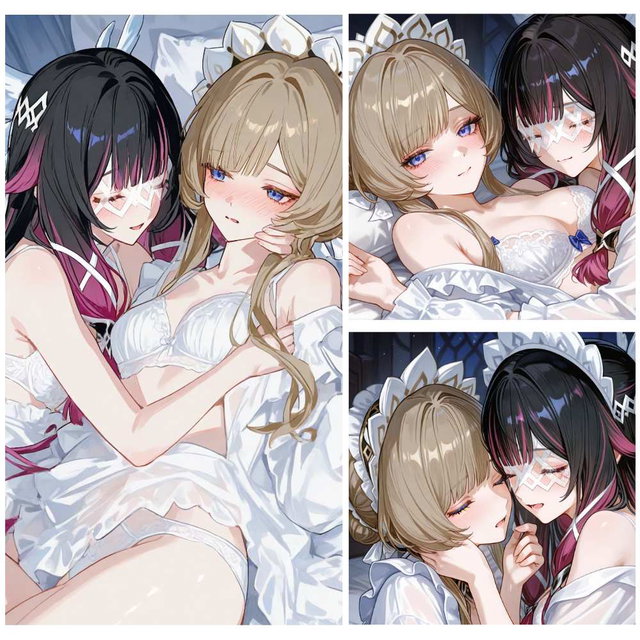Sandrone x Columbina [Yuri] (Genshin Impact) – More Than Friends 【41 pics in ZIP】