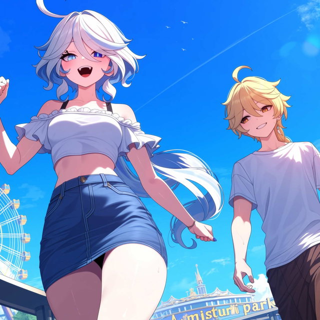 空 x 芙宁娜  |  Aether x Furina