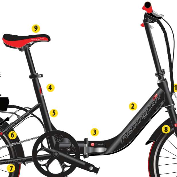 E-folding bike Decal & Branding Kit  - Full Vector Set  (AI/SVG)