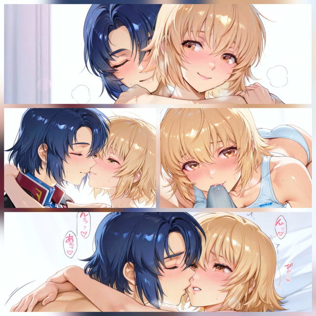 [AIイラストCG] アス〇ン x カ〇リ