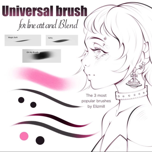 Universal Brushes for Procreate and Clip Studio Paint 