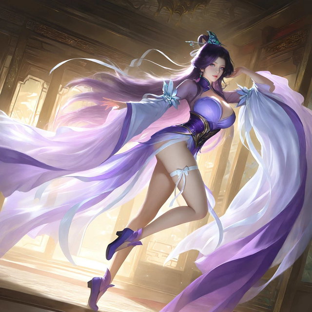 紫衣仙姑 - 仙子凡尘【4K插画 + T衣视频】【150P + 21V】
