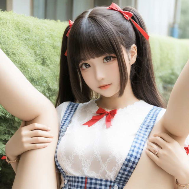 Gingham Maid Costume  Lora