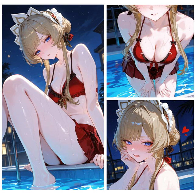 Sandrone (Genshin Impact) – Night Pool 【49 pics in ZIP】