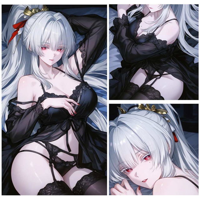Hiyuki (Wuthering Waves) – Nightgown Allure 【56 pics in ZIP】