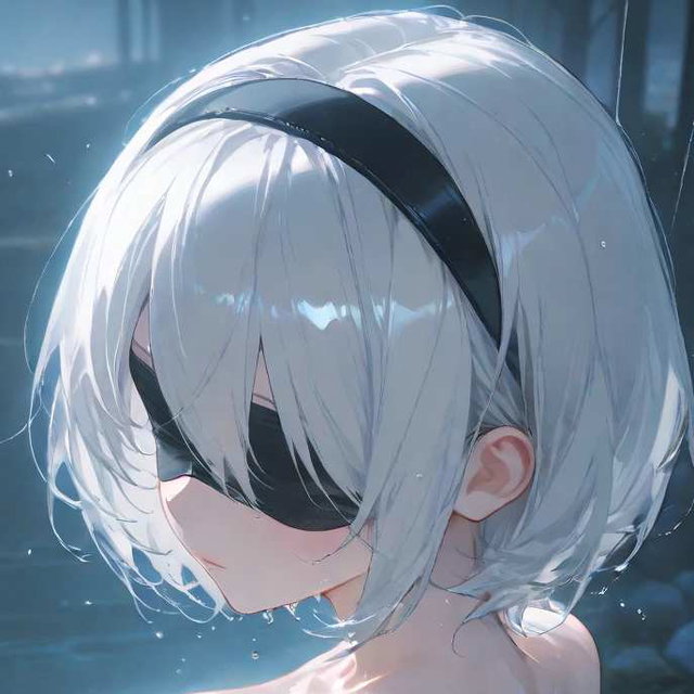  2B / NieR:Automata (2)-rain-