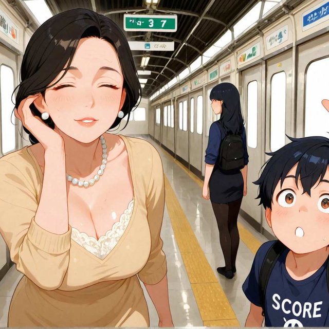火车上的充电 "Charging her on the train"