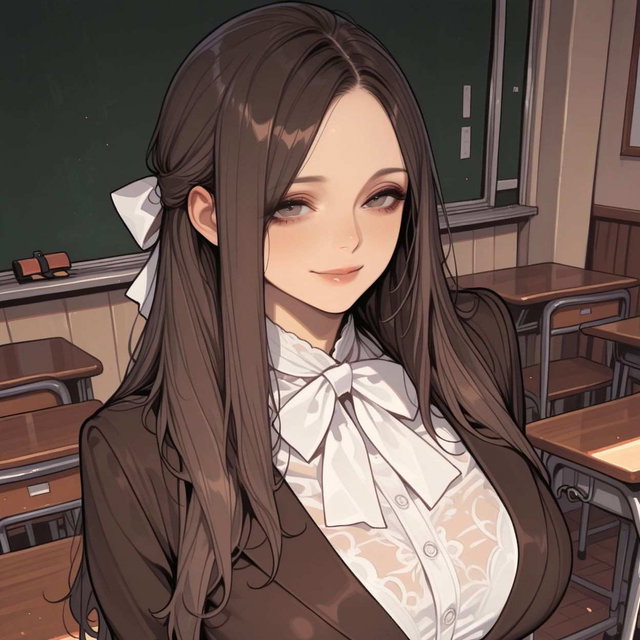 at School with Mom / お母さんと学校で Comic JPG