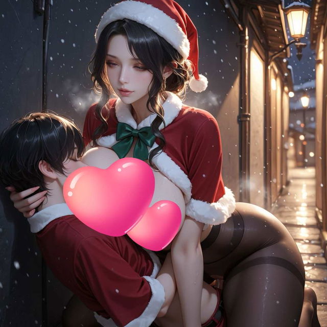 【舞绪III】【Maio III 】Christmas outfits alley hugging 圣诞装小巷子