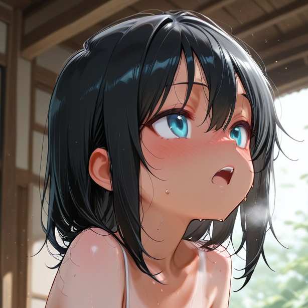 爽ちゃん 今年の夏は暑くて汗だく