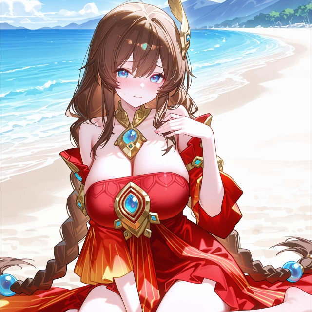 大乔 海边战败CG（含泳装） 107P