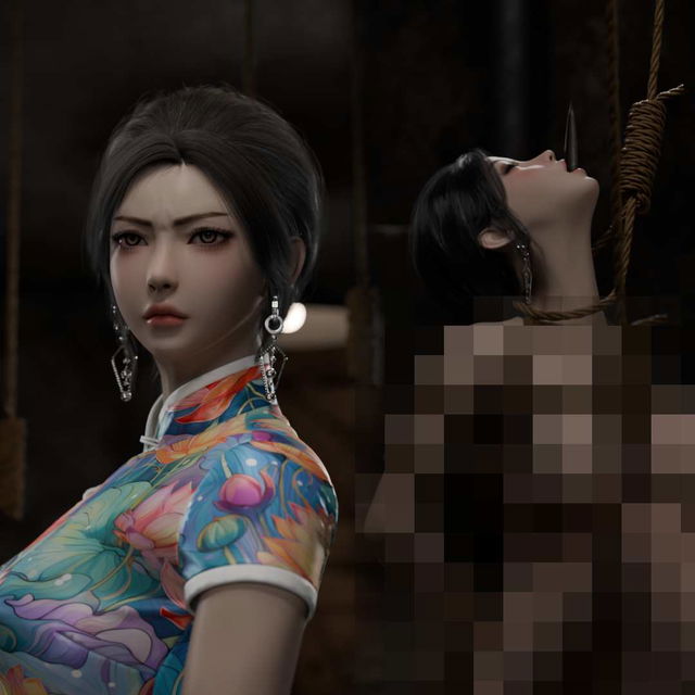 旗袍串刺 | Impalement（3DCG Video 2:17）Voiced