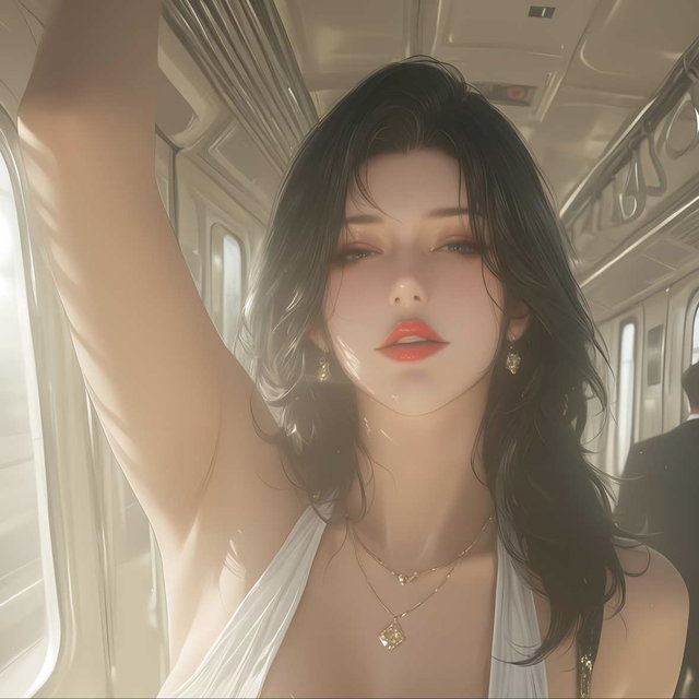 轻熟风 电车上的美人 ~ 軽熟風 電車の美人(124P)