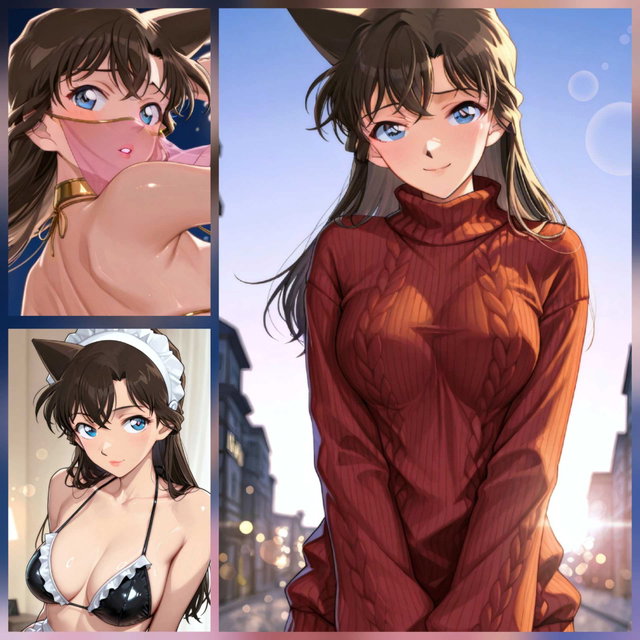 [AIイラストCG] 新蘭のコスプレ遊戯 -3Cosイチャラブ撮影編-