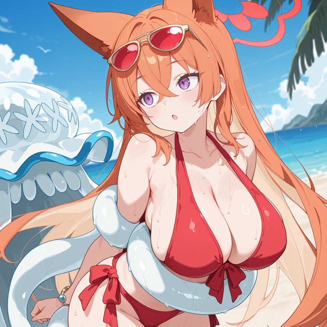 20260808 朱城ルミ Akeshiro Rumi 水着 (ブルアカ)：236枚