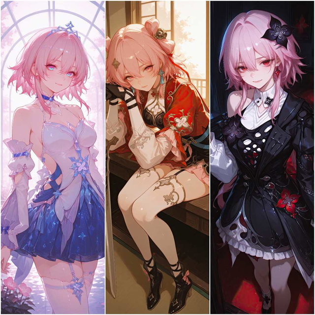 March 7th / Evernight (Honkai Star Rail) | 3 Outfits