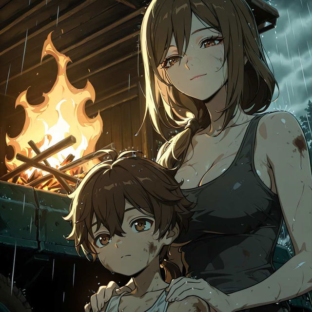 躲雨母子103P+劳拉，神奇女侠，茉莉公主，小马大车300P