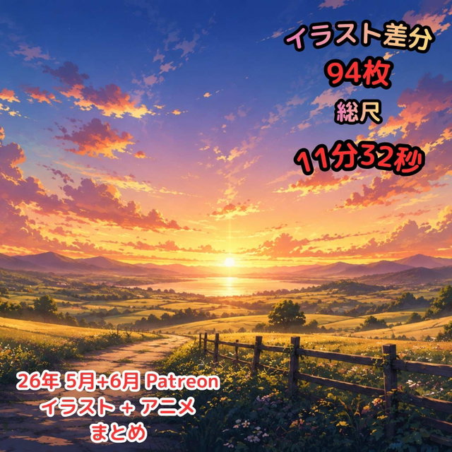 [4K60fps]2026年5月+6月 Patreon 动画合辑