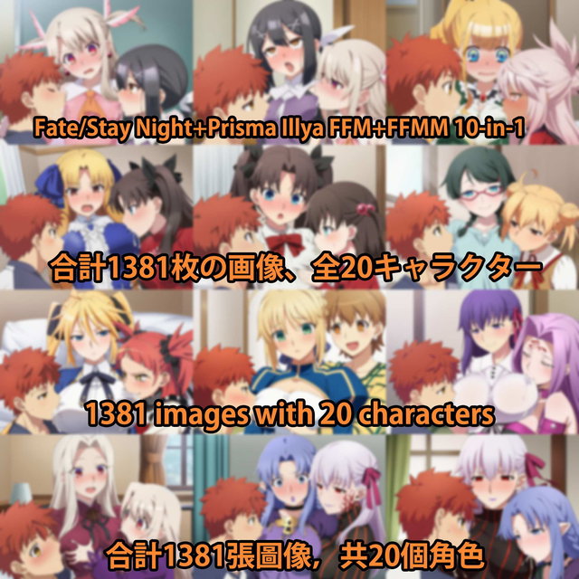 Fate/Stay Night+Prisma Illya FFM+FFMM 10-in-1  画像1381枚 海外版