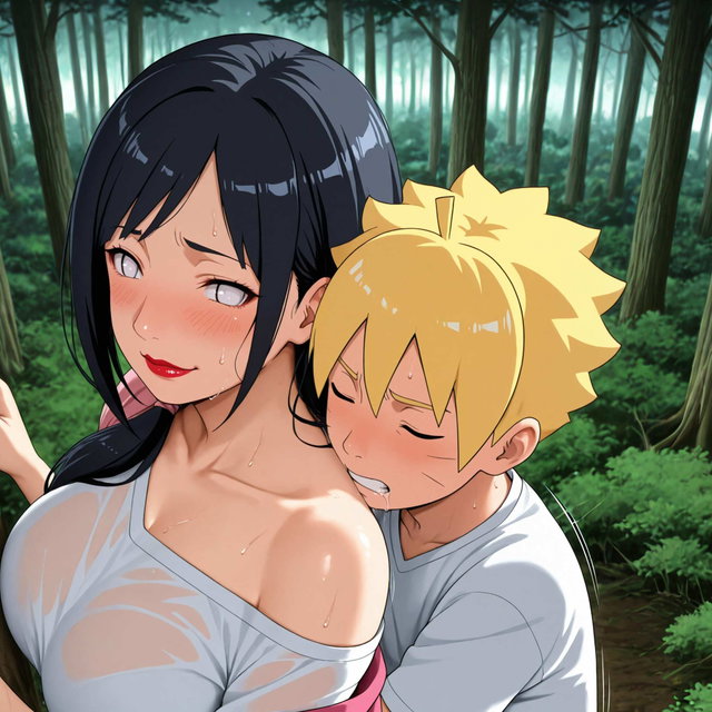 Boruto x Hinata Going For a Jog 22 High-Rez pics