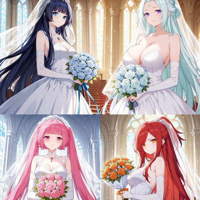 （七夕特刊）斗破苍穹 萧薰儿 纳兰嫣然 云韵 彩鳞 全员婚纱200P