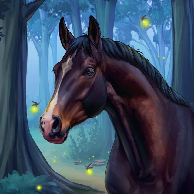 Horse portrait set
