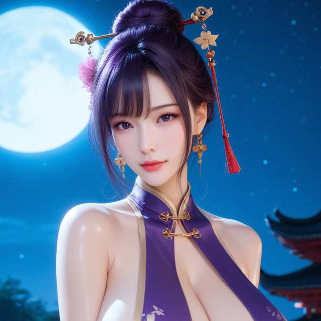 【第1072期】【第1073期】紫色古风服饰好身材（两期142张）