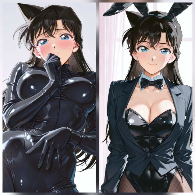 [AIイラストCG] 新蘭のコスプレ遊戯 -キャット＆バニースーツ編-