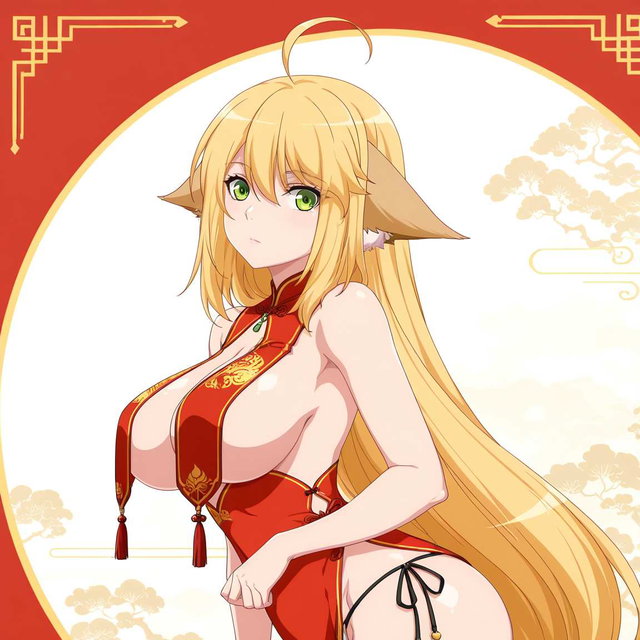 《狐妖小红娘》涂山红红 旗袍（第一版图包 158p）
