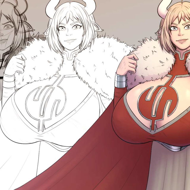 Step-by-step drawing - Molly, the Empress of Viltrum