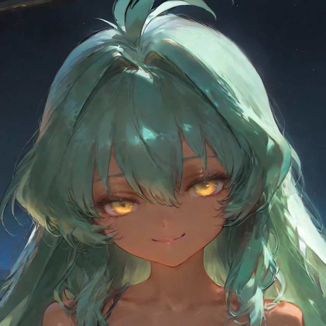 beautiful dark-skinned girl / Emeralda