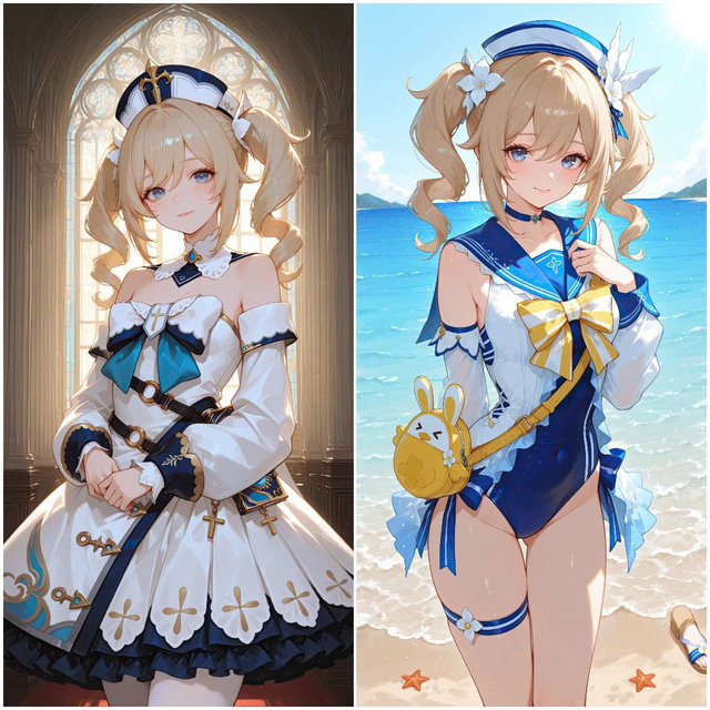 Barbara (Genshin Impact) - Shining Idol | 2 Outfits