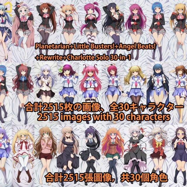 Planetarian+Little Busters!+Angel Beats!+Rewrite+Charlotte Solo 30-in-1  画像2515枚 海外版