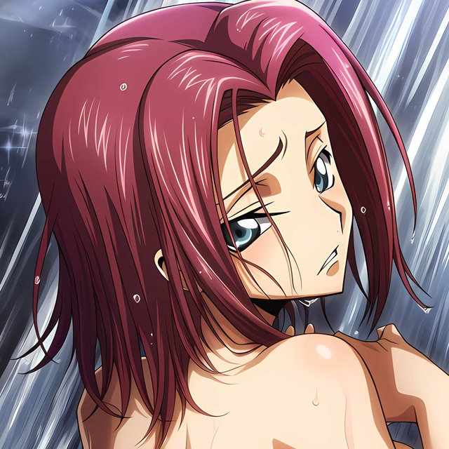 Kallen under waterfall