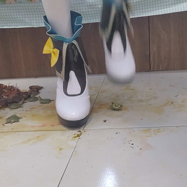 荧绒绒cos流萤x一堆小龙虾和乌龟
