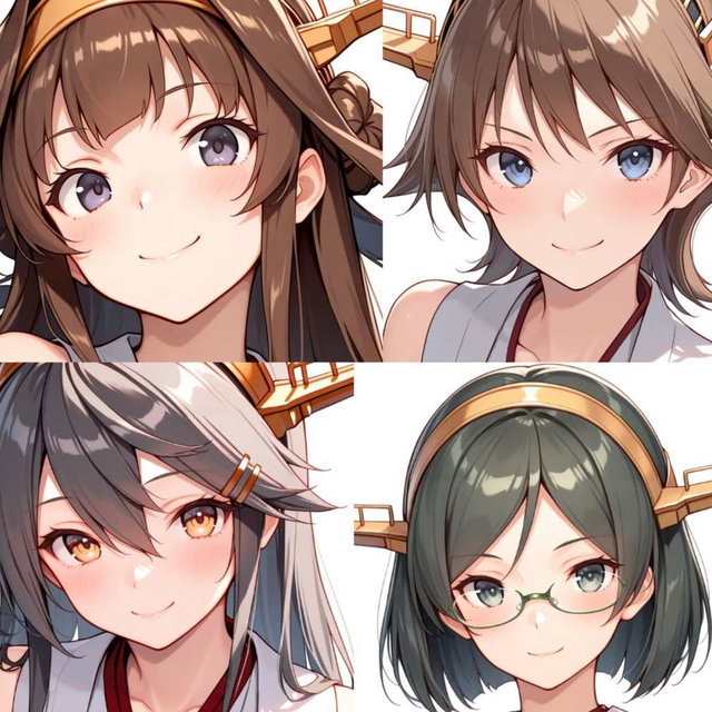 艦〇これく〇ょん 金〇型４キャラのHシーンAIイラスト集 100枚