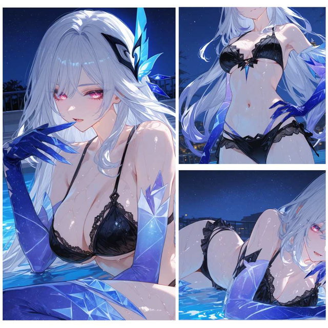 Skirk (Genshin Impact) – Night Pool【47  pics in ZIP】