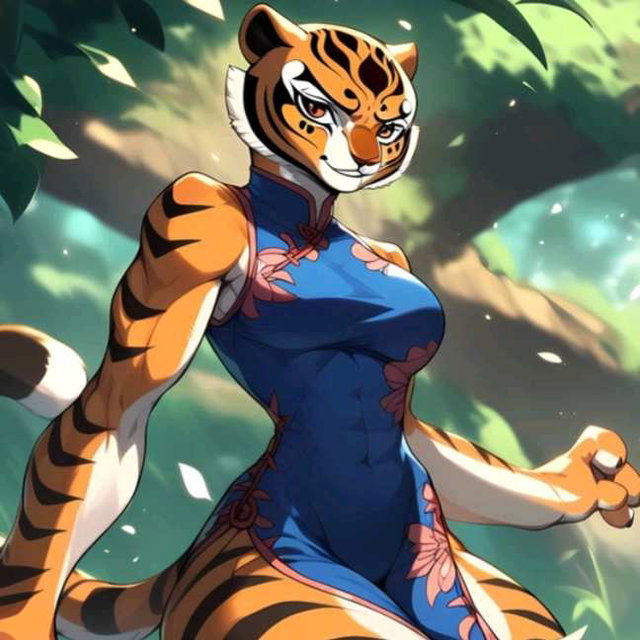 带着捕获空间捕获女角色–功夫熊猫–悍娇虎4（悬空姿势）