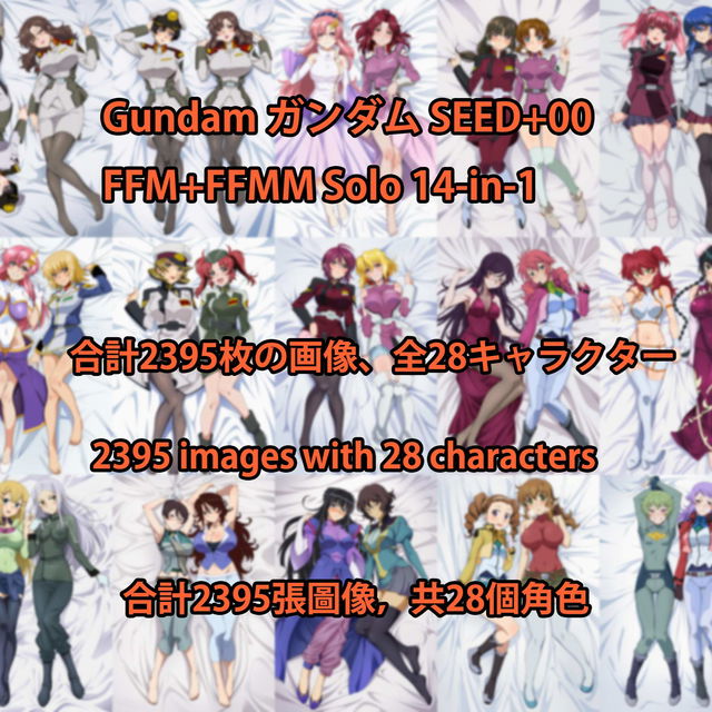 Gundam ガンダム SEED+00 FFM+FFMM Solo 14-in-1 2395pics 海外版