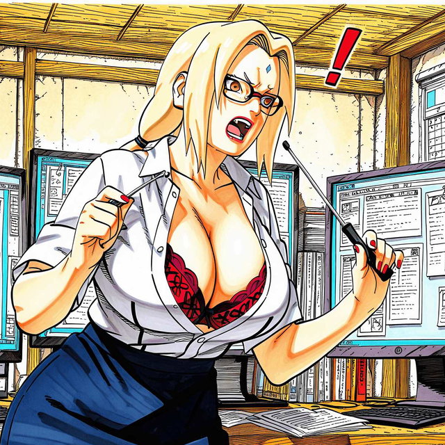 tsunade x naruto (office)