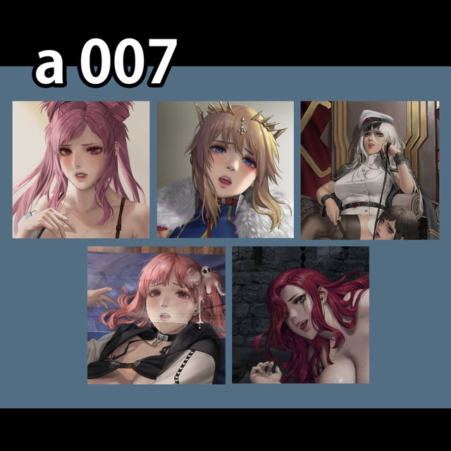 a 007 argilla, artoria, original, honoka, miss fortune