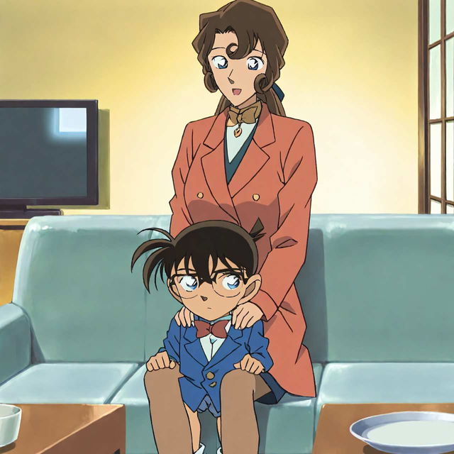 工藤有希子旧画风X柯南2/Kudou Yukiko coat Old styleXConan