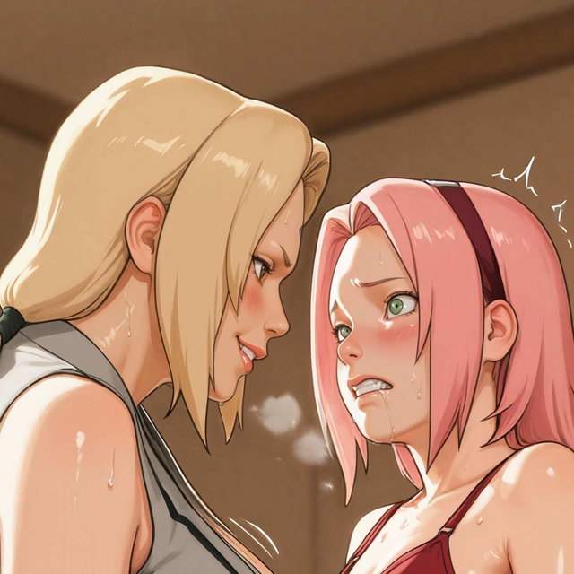 Tsunade x Sakura (FUTA) 35 Images