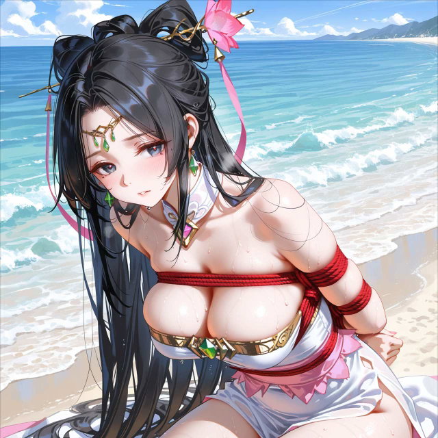 貂蝉 海边战败CG 199P