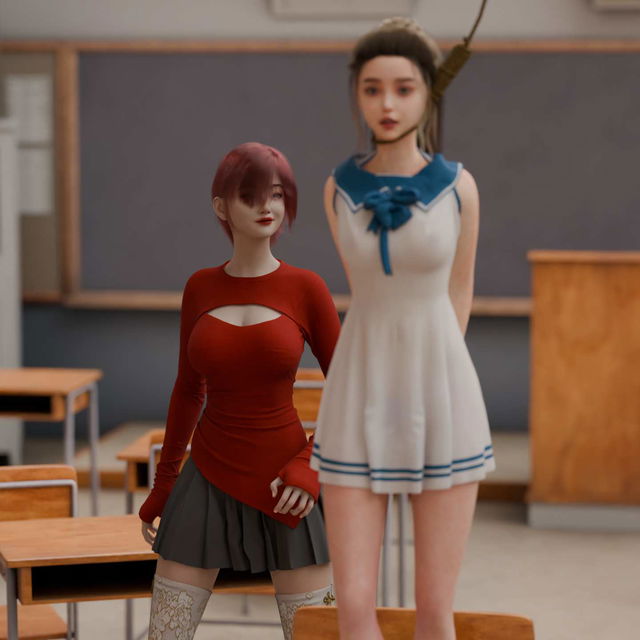 教室霸凌的绞刑（3DCG视频）